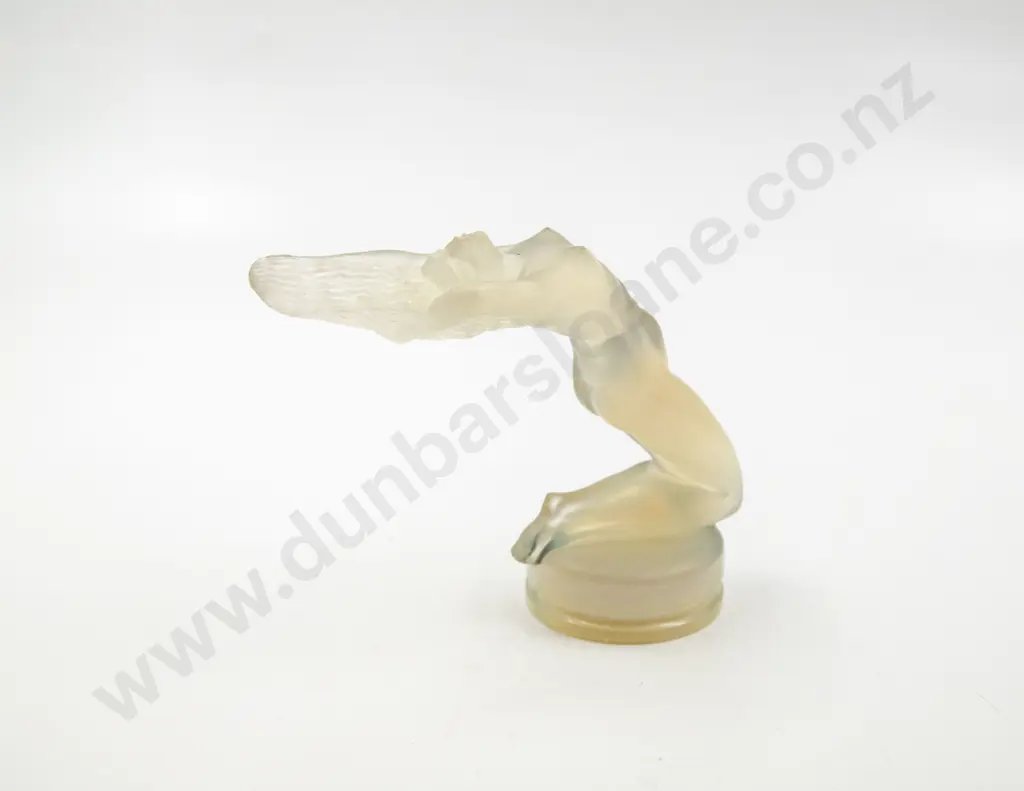 1931 Original René Lalique Chrysis Car Mascot Hood Ornament in Opalescent Glass Image 1++