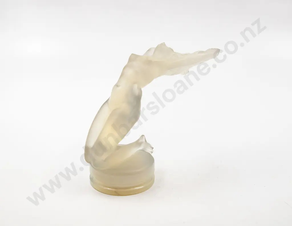 1931 Original René Lalique Chrysis Car Mascot Hood Ornament in Opalescent Glass Image 1++