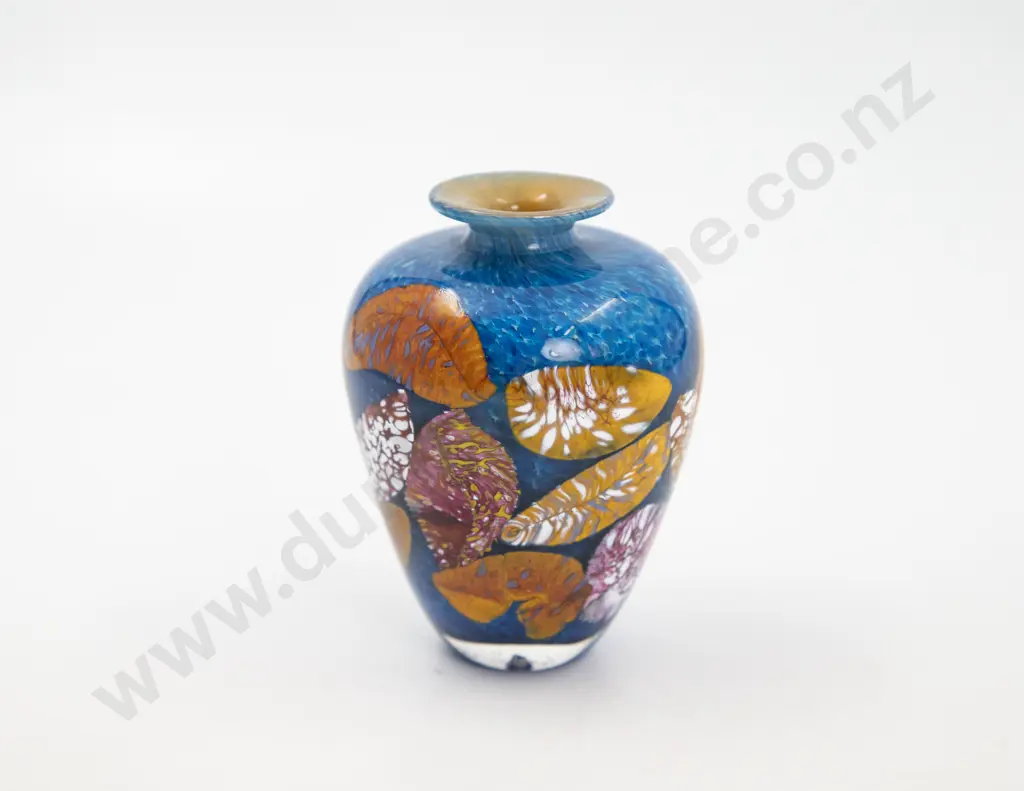 Peter Raos Leaf Series Scent Bottle of Encased Glass Image 1++