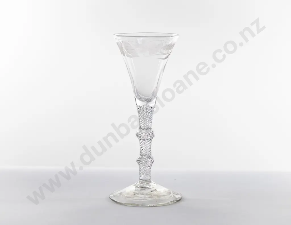 C1750 Georgian Ale Glass Image 1++