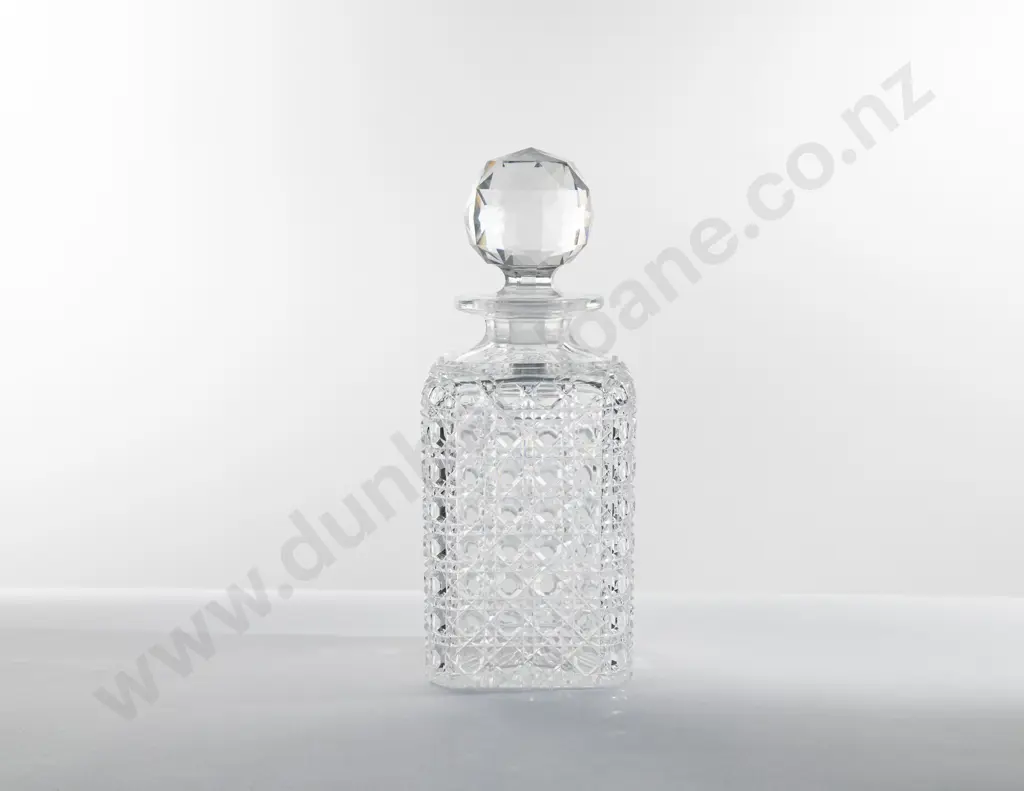 Edwardain Heavy Cut Glass Spirit Decanter Image 1++