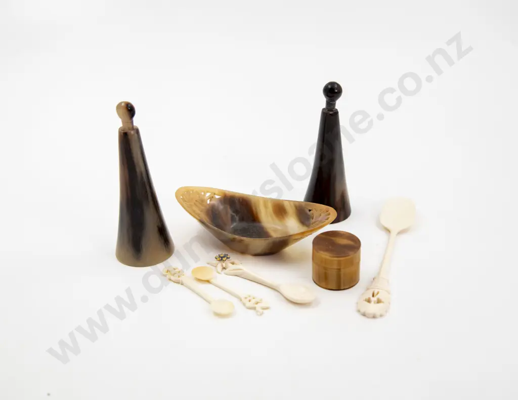 Two Horn Scent Flasks Image 1++