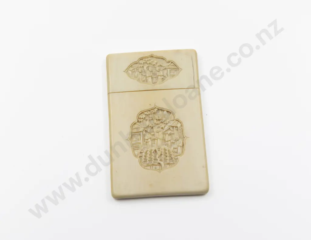 C19th Chinese Ivory Calling Card Case Image 1++