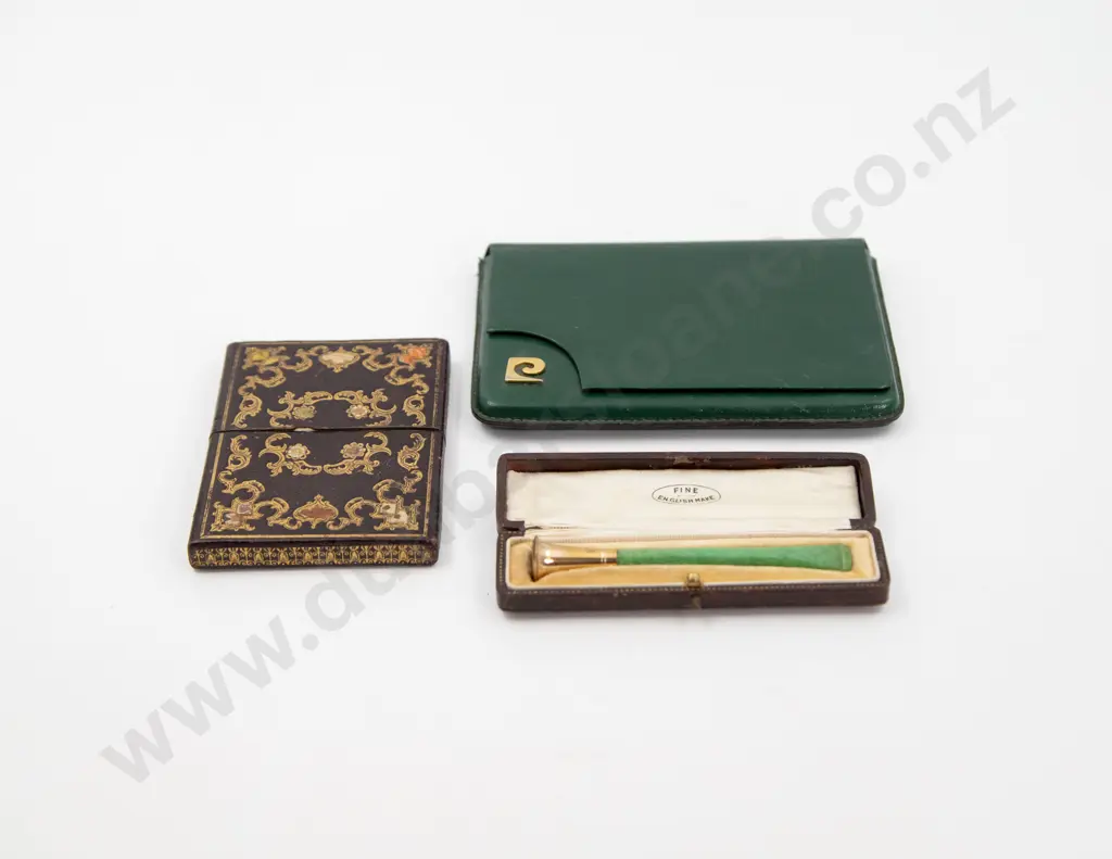 Edwardian Tooled Leather Calling Card Case Image 1++