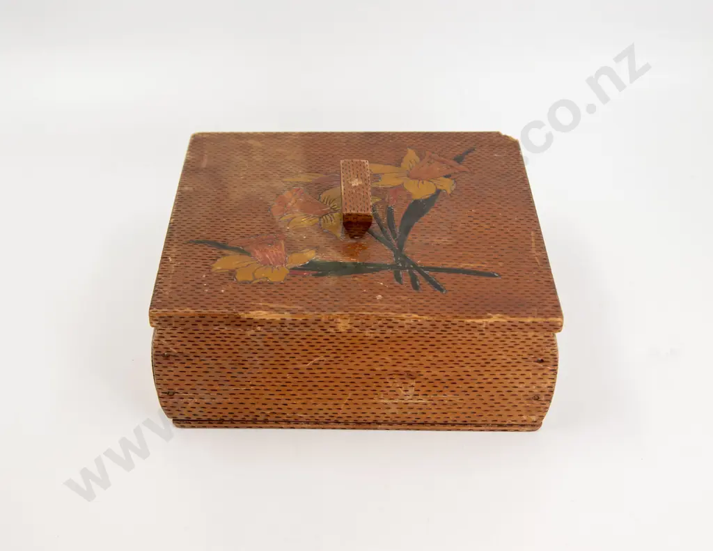 WWII Japanese Prisoner of War Hand Made Work Box Image 1++