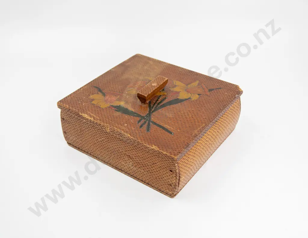 WWII Japanese Prisoner of War Hand Made Work Box Image 1++