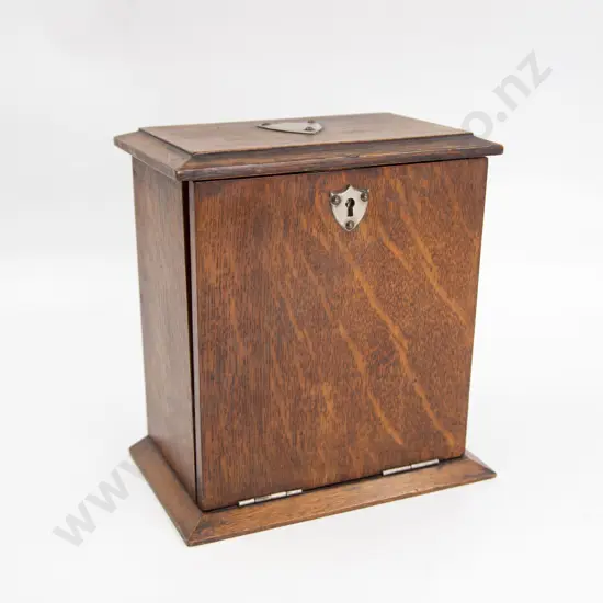 Edwardian Oak Writing Compendium