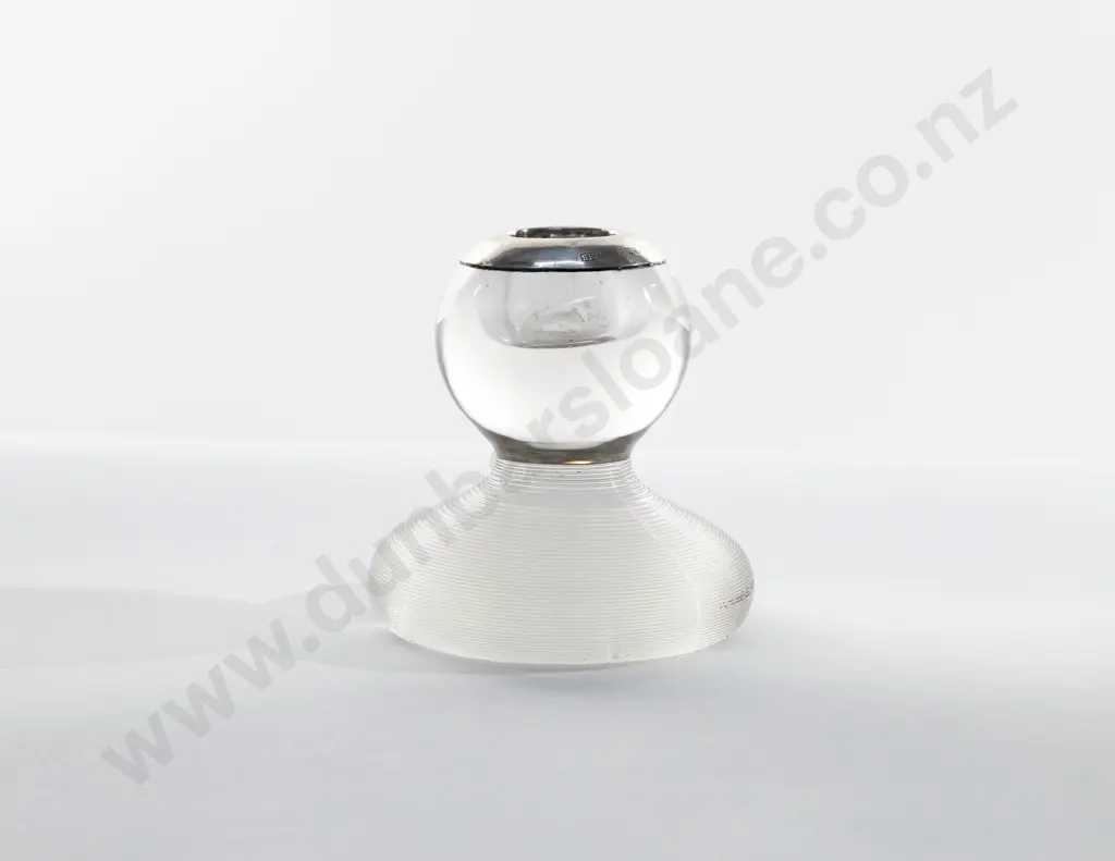 GeoV S/S Rimmed Glass Vesta Holder Image 1++