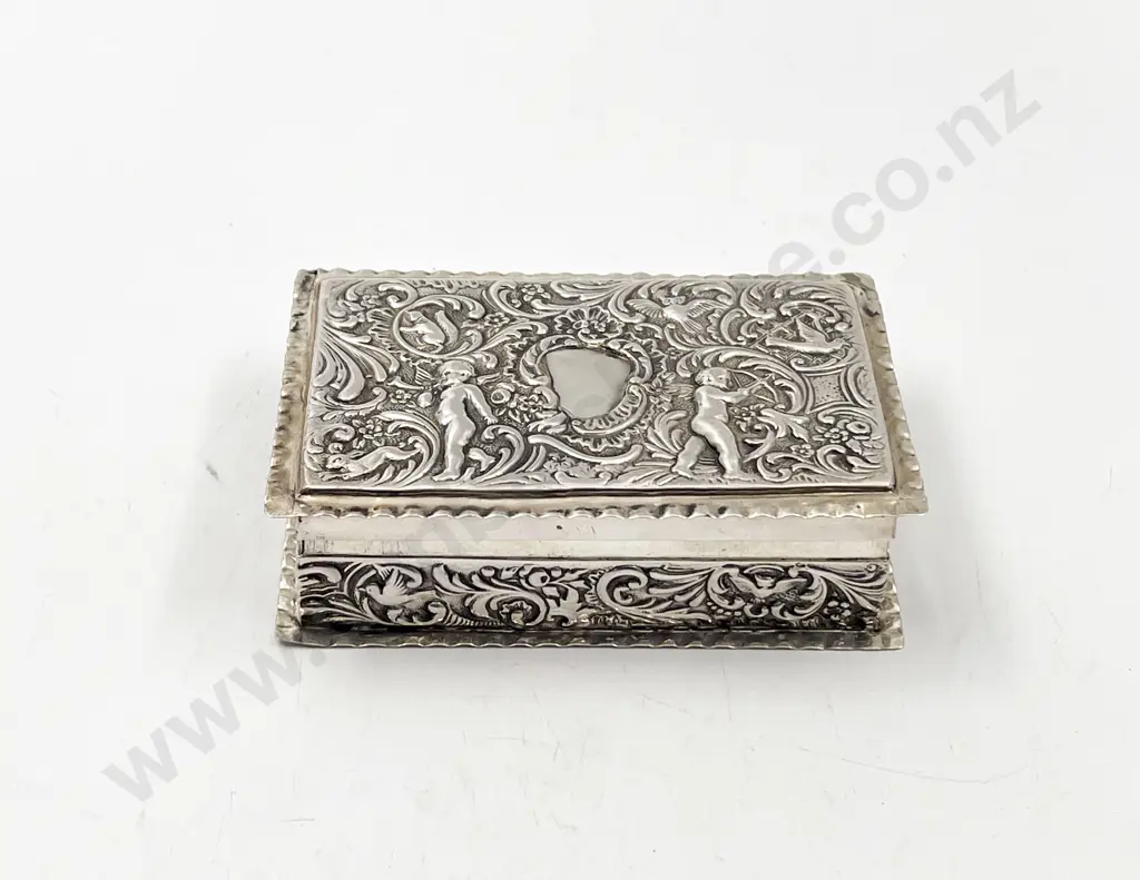 Victorian S/S Trinket Box Image 1++
