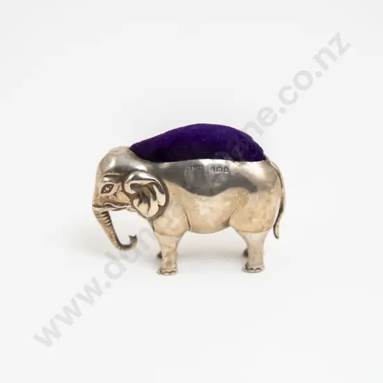 Large Edwardian S/S Elephant Pin Holder