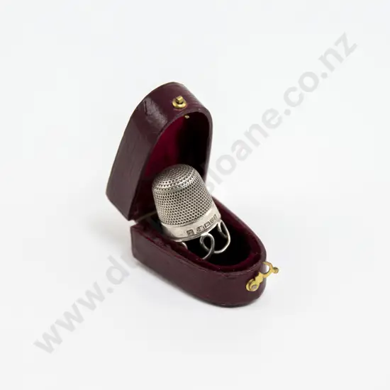 Leather Boxed Edwardian S/S Thimble
