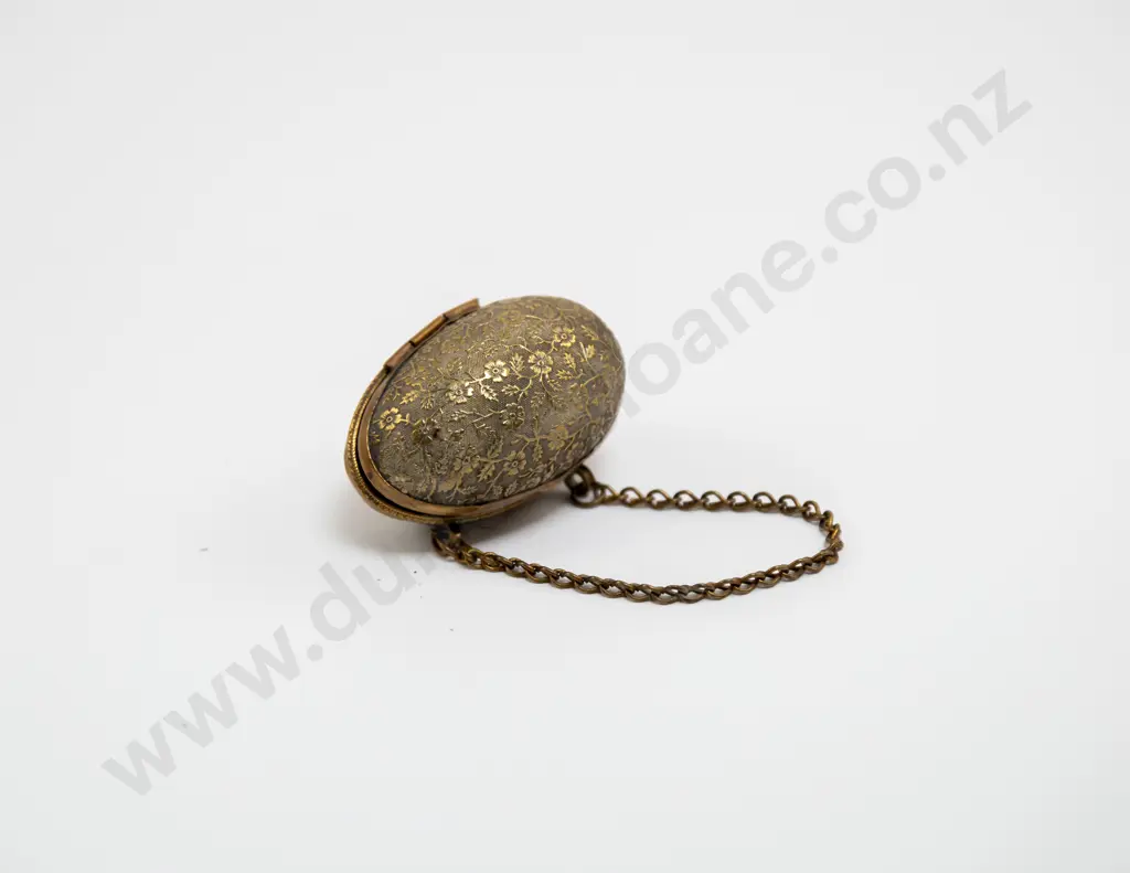 Victorian Gilt Metal Egg Cased S/S Thimble Image 1++