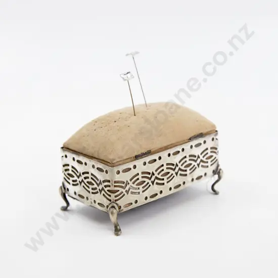 Early C20th S/Plated Gallery Sewing Box