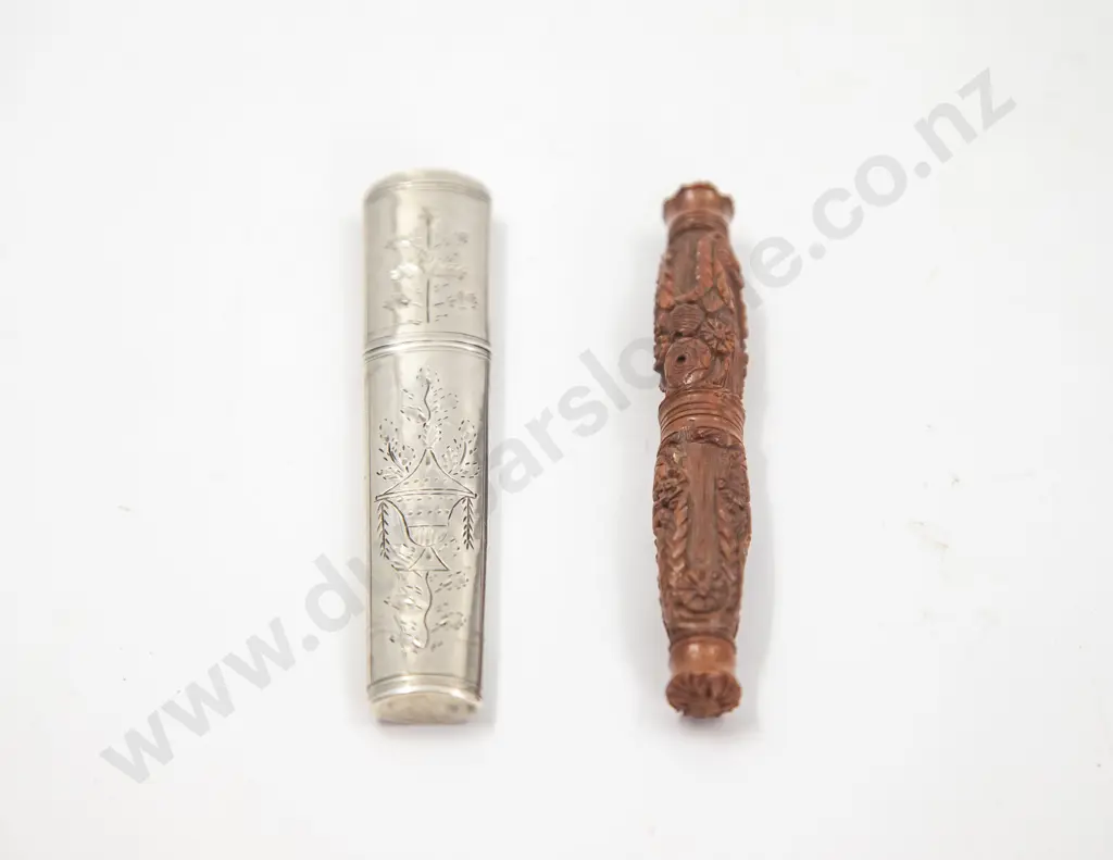 Large C19th S/S Needle Case Image 1++