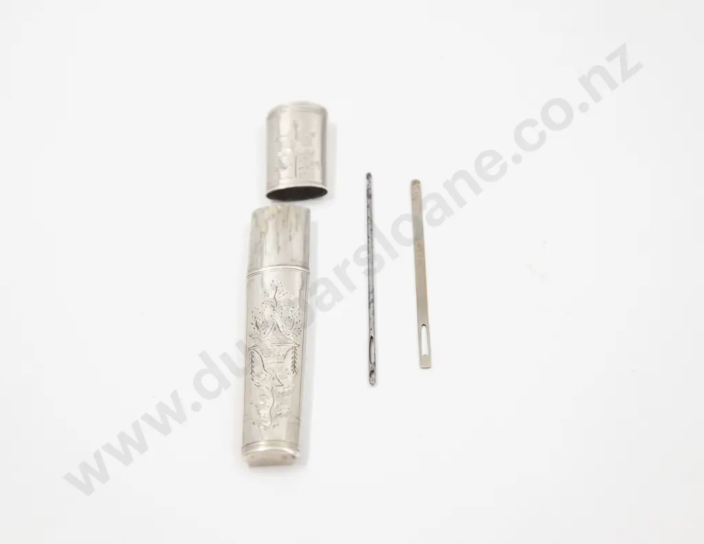 Large C19th S/S Needle Case Image 1++