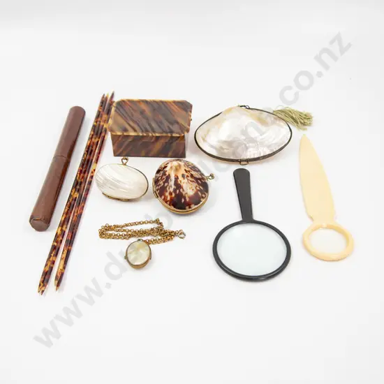 Tortoise Shell Plastic Trinket Box