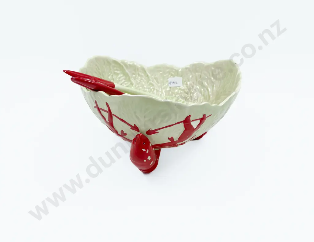 CarltonWare Lobster Salad Bowl and Salad Servers Image 1++