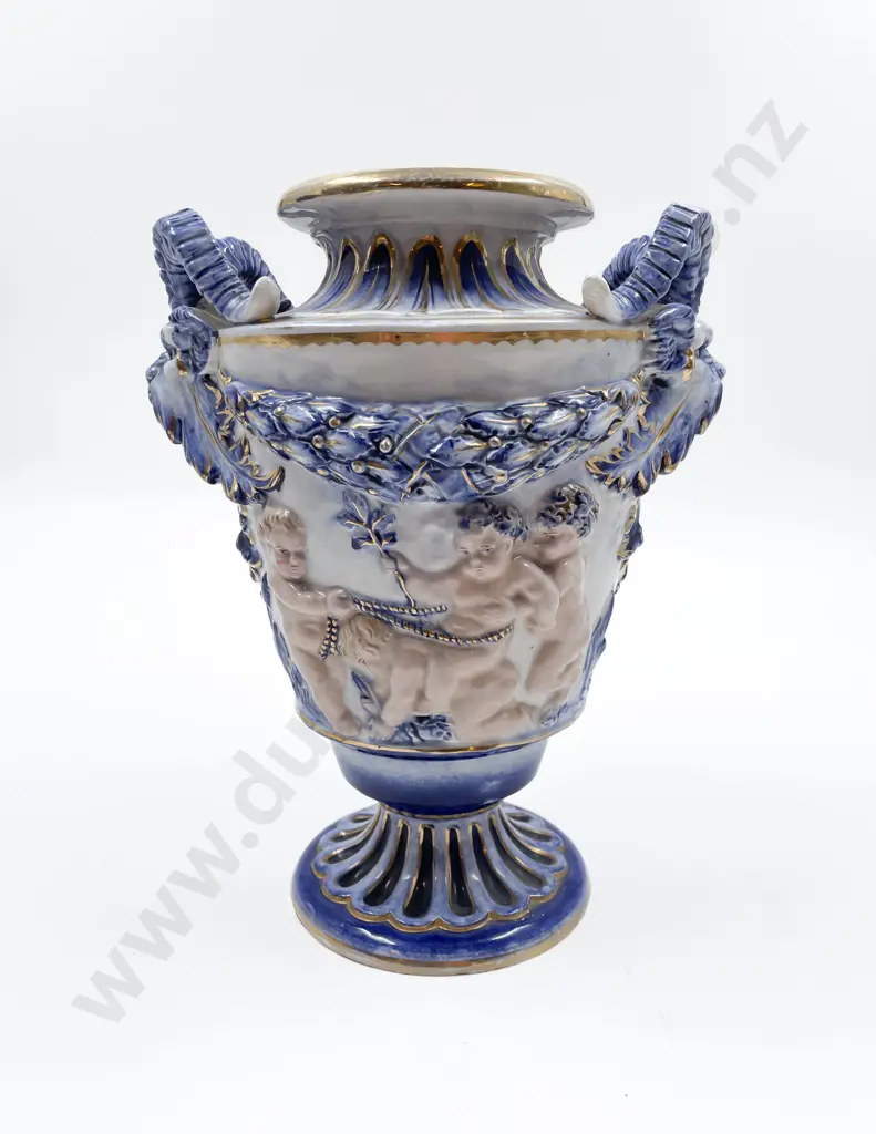 Relief Moulded Double Handled Urn Image 1++
