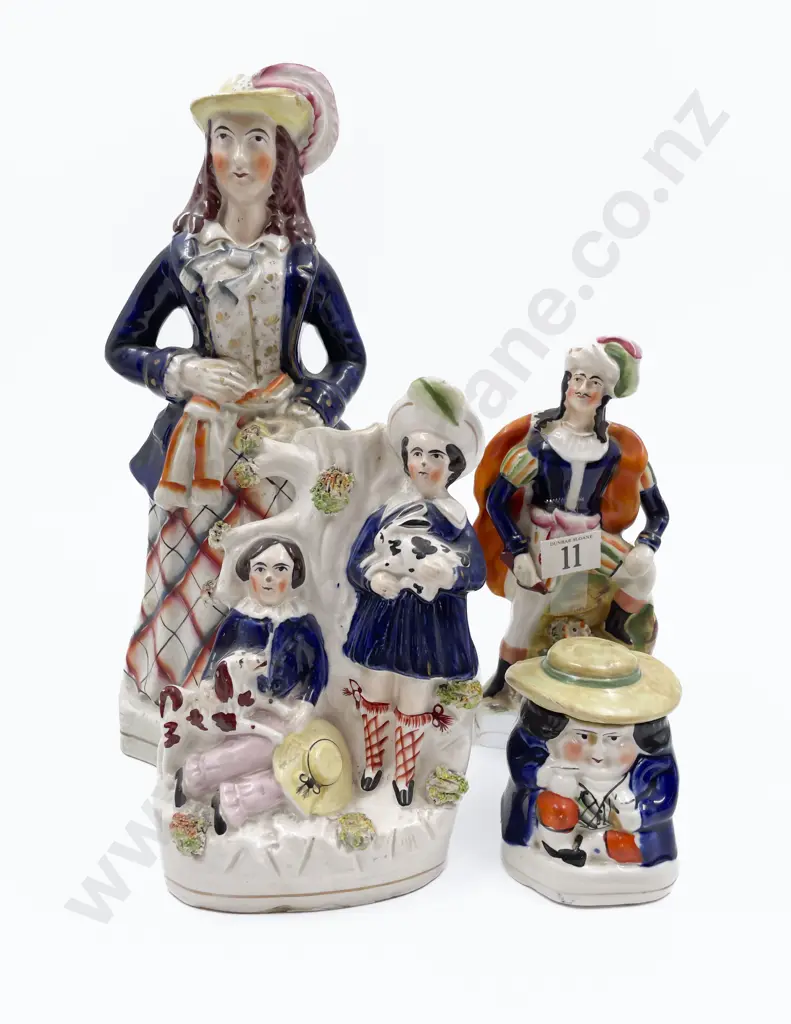 Three Staffordshire Figures & Other Image 1++