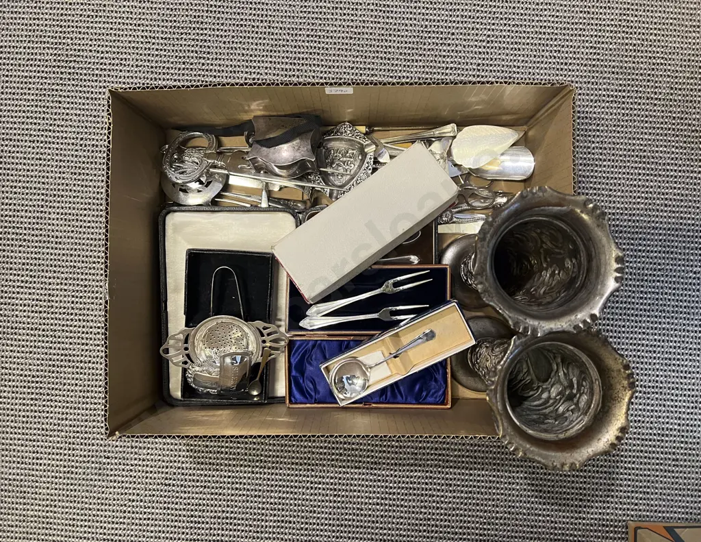 Quantity of Assorted S/P incl Cutlery Vases etc Image 1++
