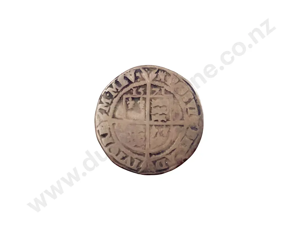 UK 1571 Queen Elizabeth I Tudor Silver Sixpence Image 1++