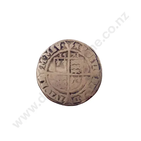 UK 1571 Queen Elizabeth I Tudor Silver Sixpence