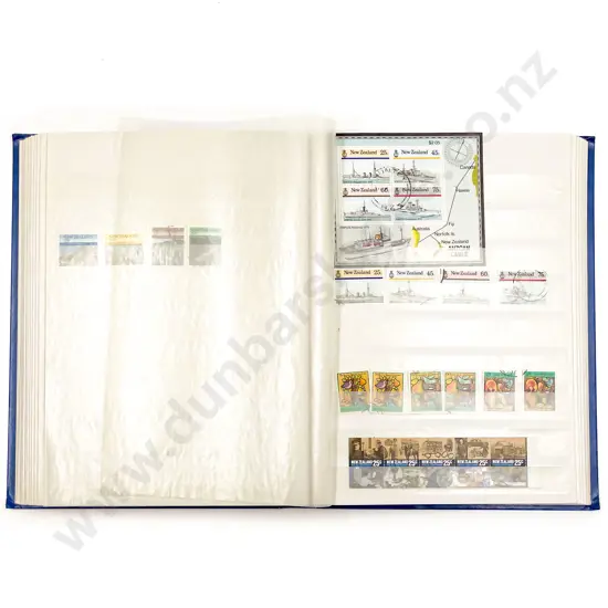 Stock Book Album Mainly NZ Decimal Stamps