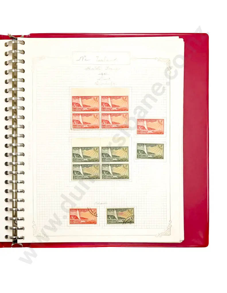 Album Mainly NZ Pre-Decimal Health Stamps Image 1++