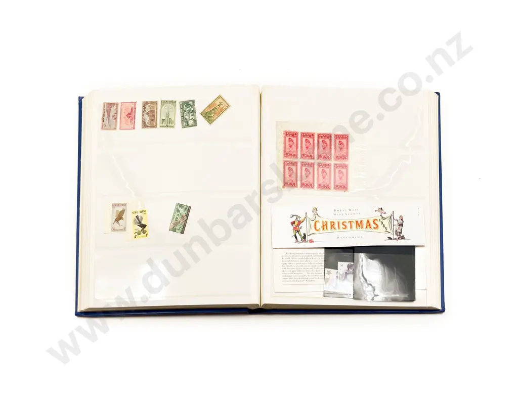 Premier Album Partly Filled NZ Stamps and Stock Book Album (few stamps) Image 1++