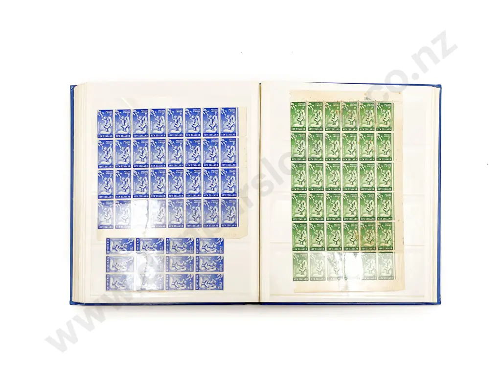 Premier Album Partly Filled NZ Stamps and Stock Book Album (few stamps) Image 1++