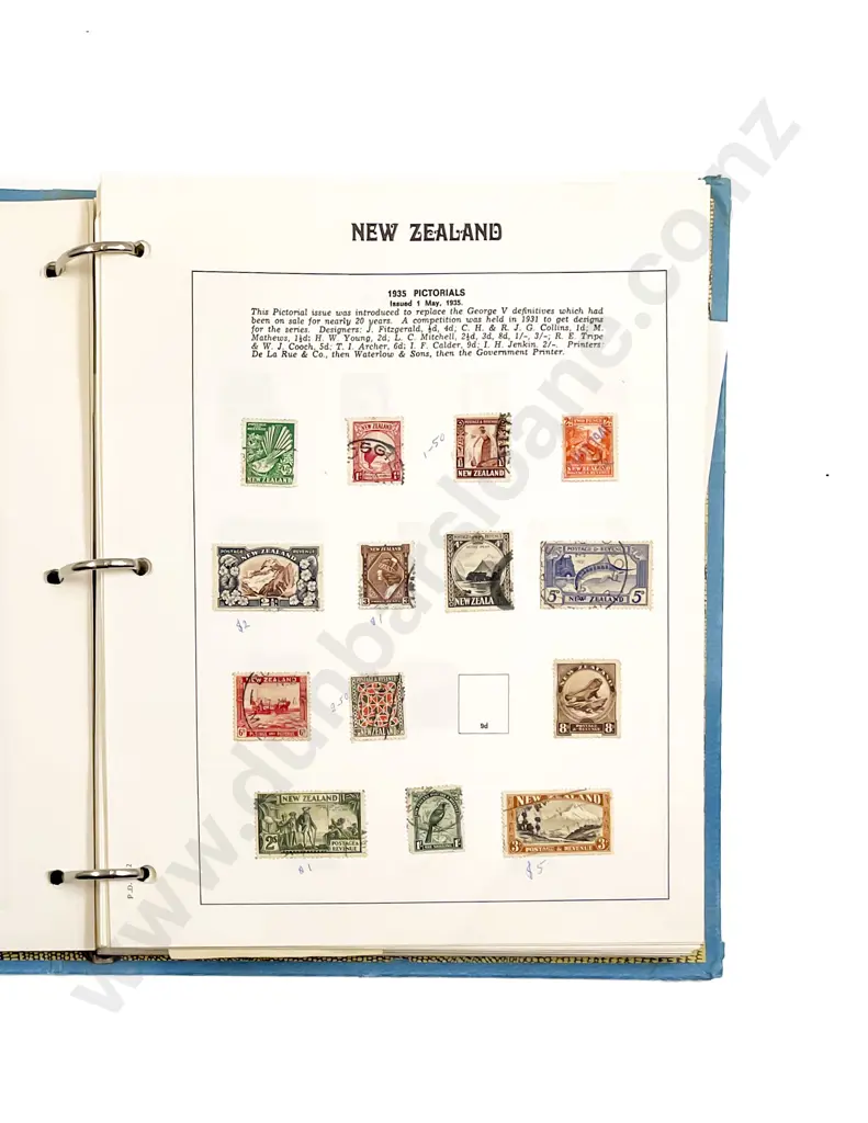 Premier Album Partly Filled NZ Stamps and Stock Book Album (few stamps) Image 1++