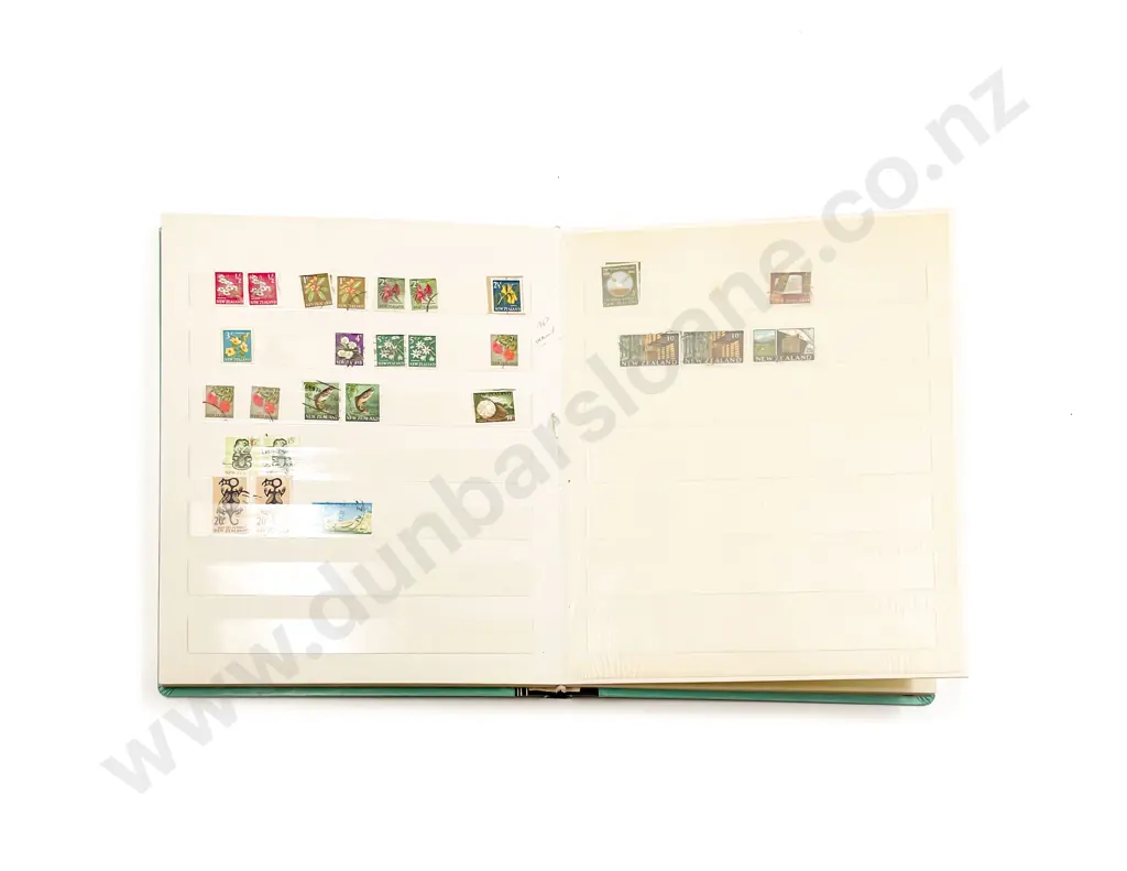 Two Stock Book Albums NZ Stamps Image 1++