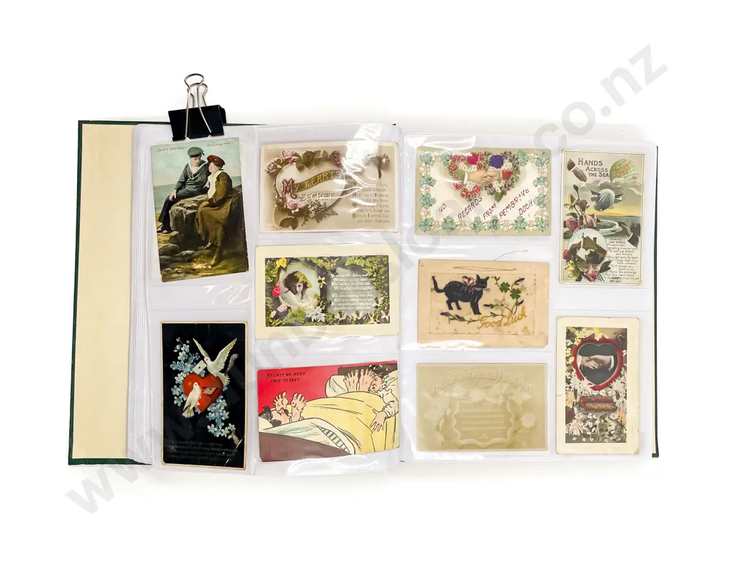 Large Vintage Album UK/Novelty/Photographic Postcards Image 1++