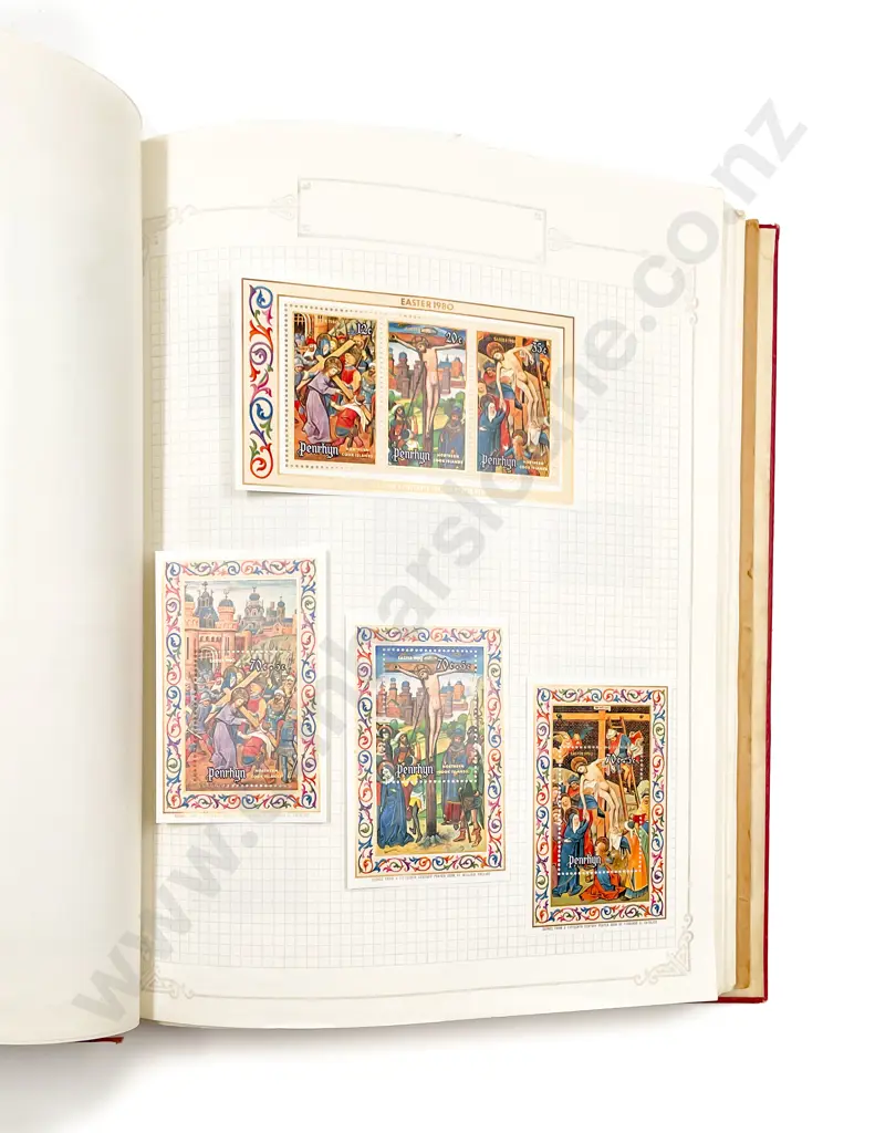 Two Vintage Pacific Island Stamp Albums Image 1++