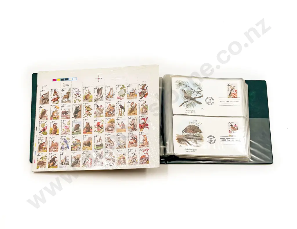 Album USA Wildlife Stamps and Space Image 1++