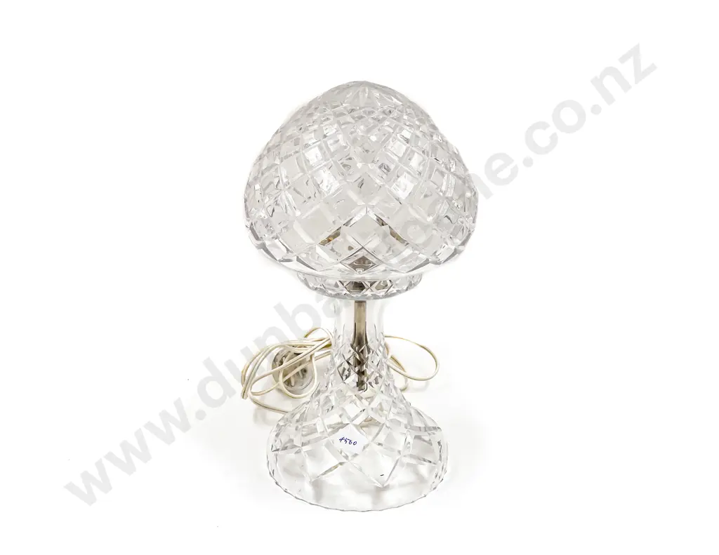 Crystal Table Lamp & Shade Image 1++