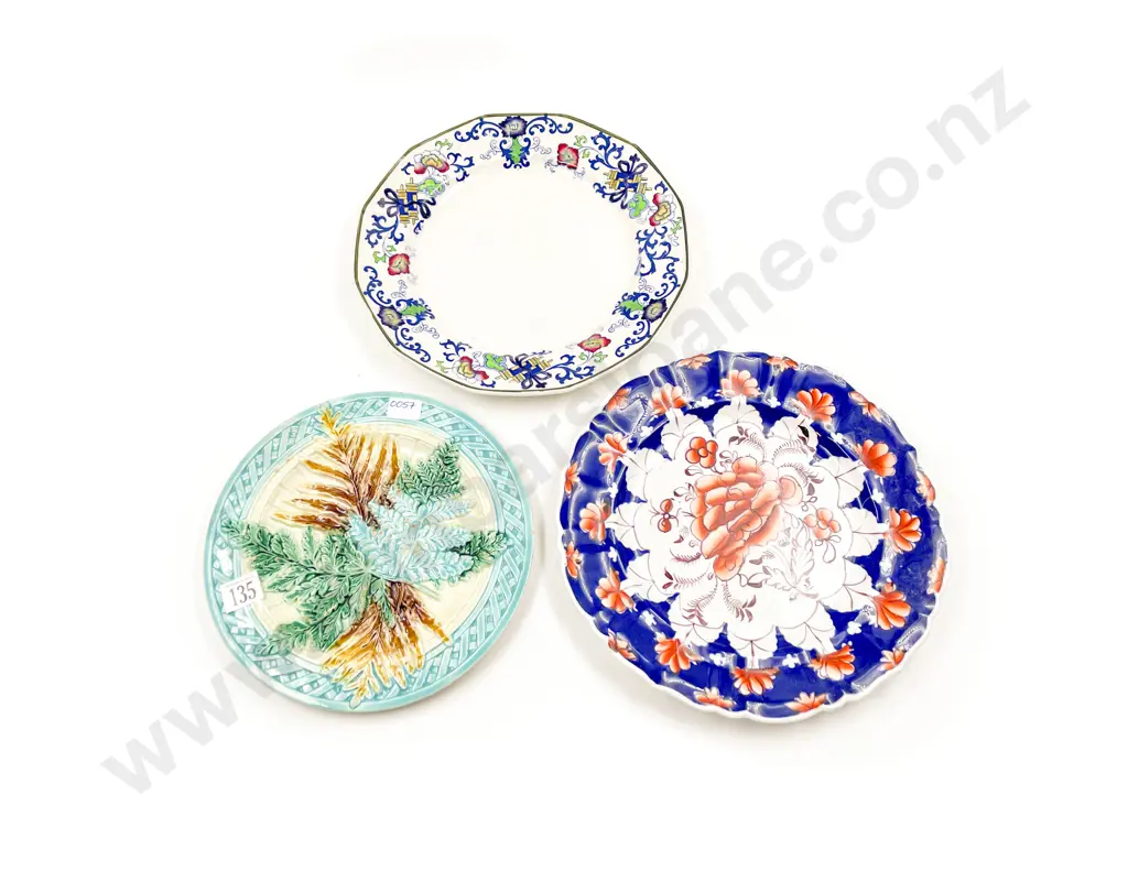Majolica Plate & Two Others Image 1++