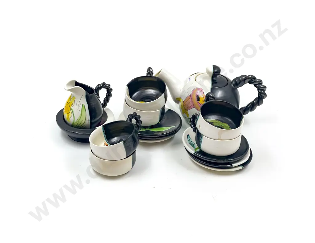 Glazed Pottery Teaset Image 1++