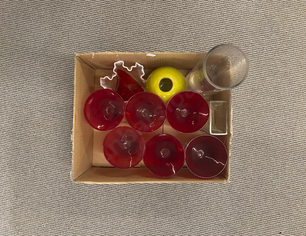 Box Quantity of Assorted Glassware Image 1++