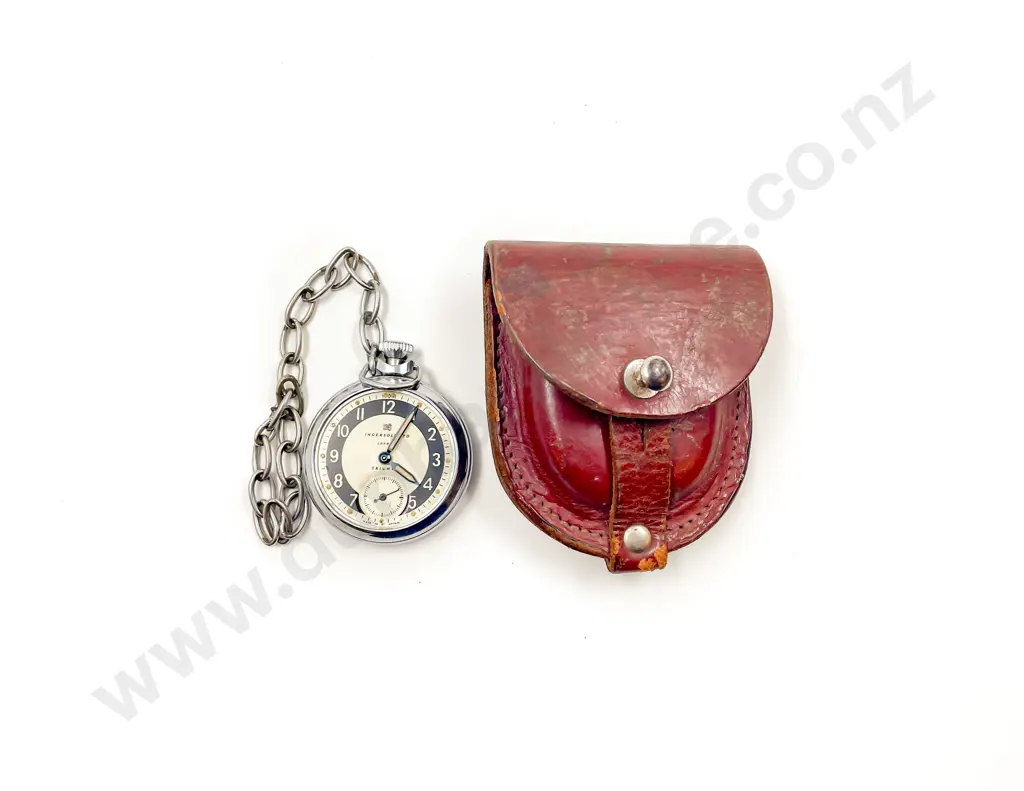 Stop Watch with Leather Pouch Image 1++