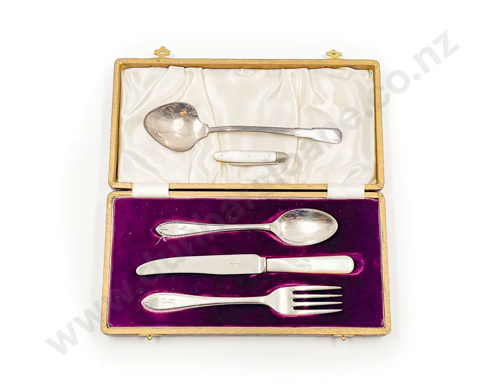 Boxed S/S Christening Set & Two Others Image 1++
