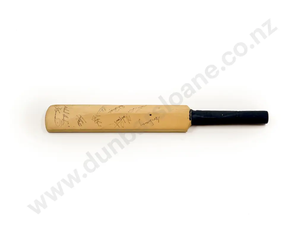 Small Collector's Cricket Bat with Assorted Signatures Image 1++