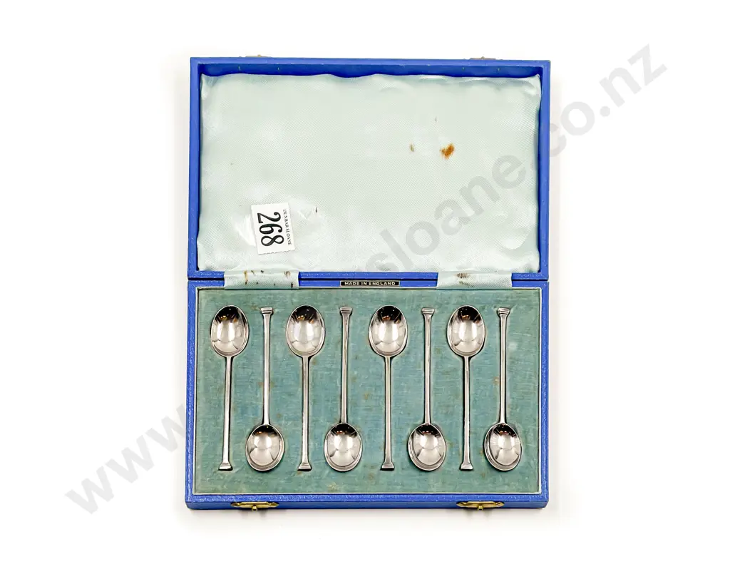 Boxed Set of Eight S/S Teaspoons Image 1++