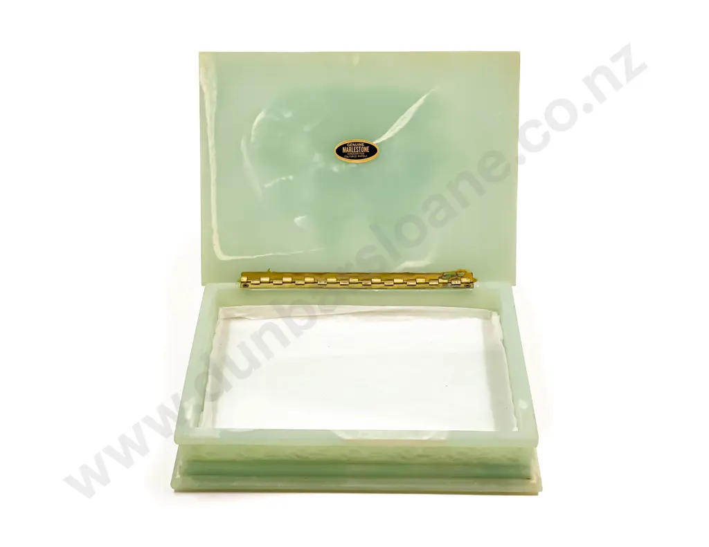Handcrafted Cultured Marble Stone Jewellery Box Image 1++