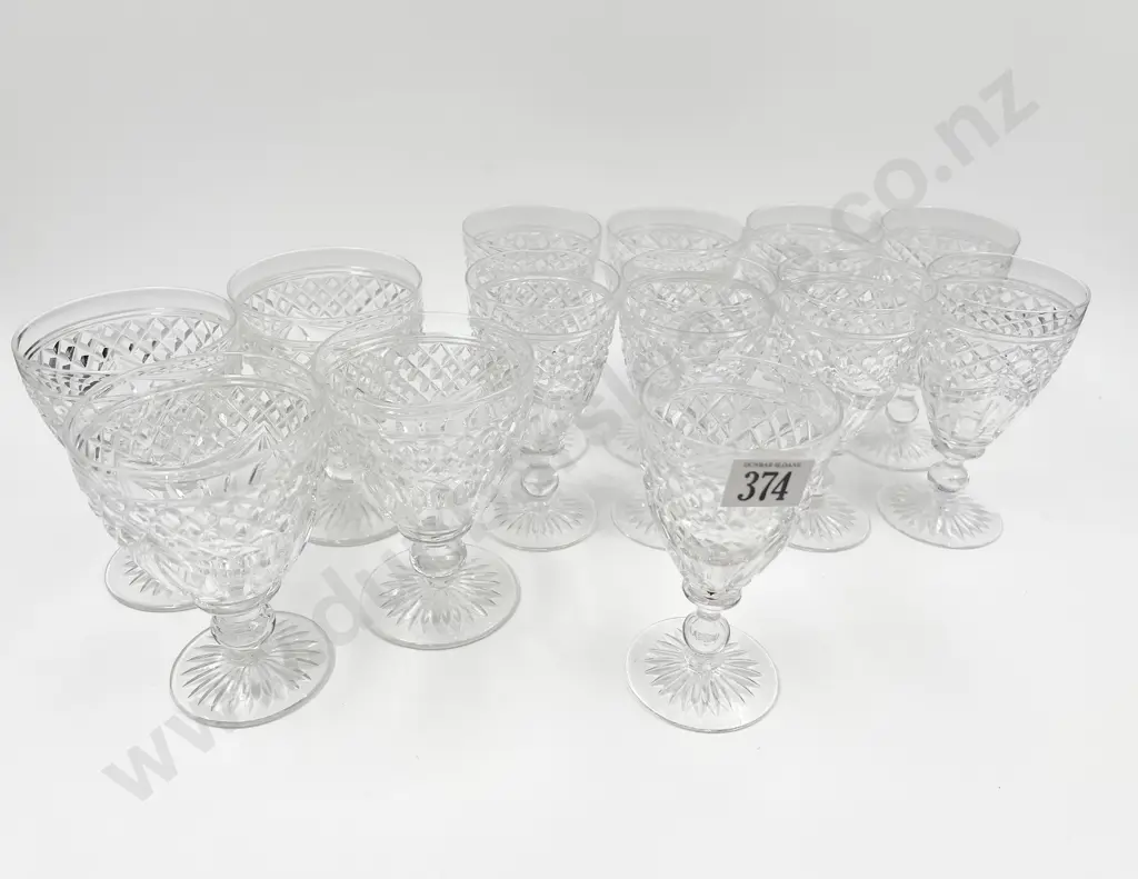 13 Assorted Stuart Crystal Glasses Image 1++
