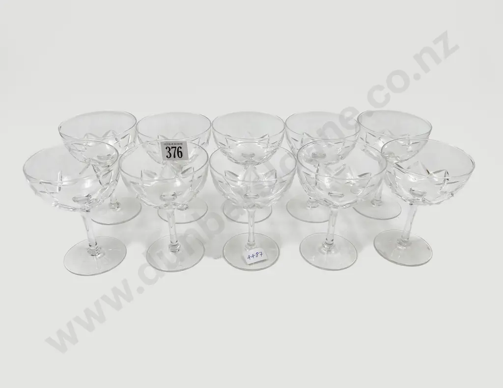 Ten Stuart Crystal Glasses Image 1++