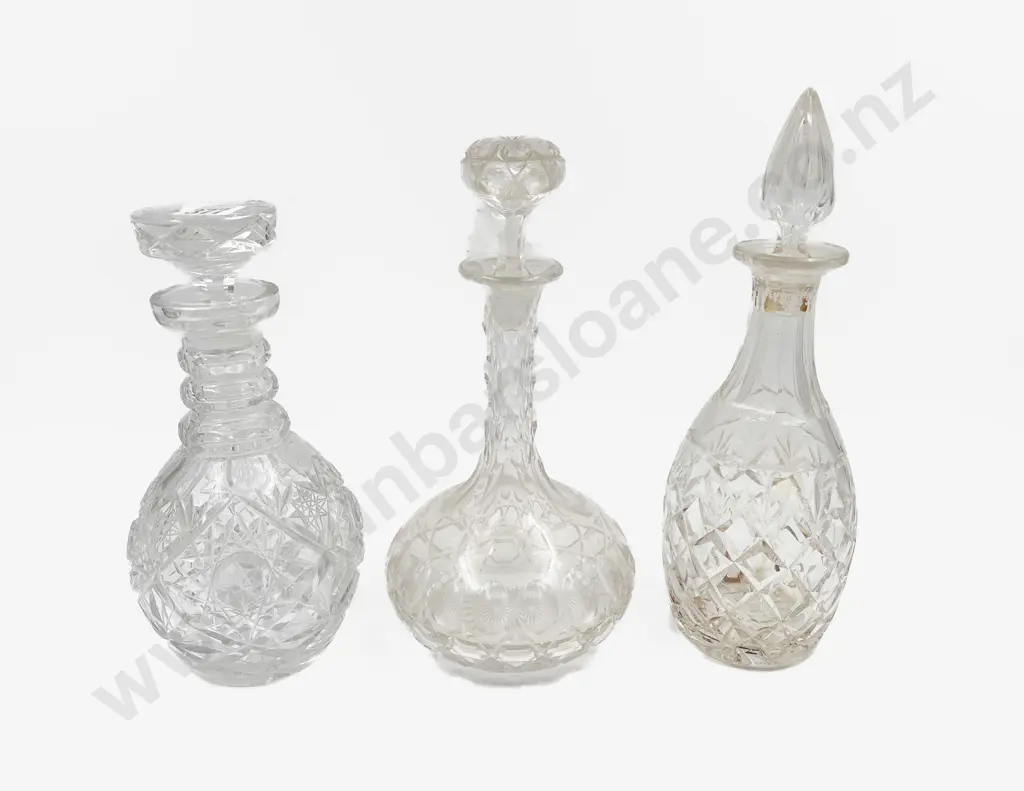 Three Assorted Decanters Image 1++