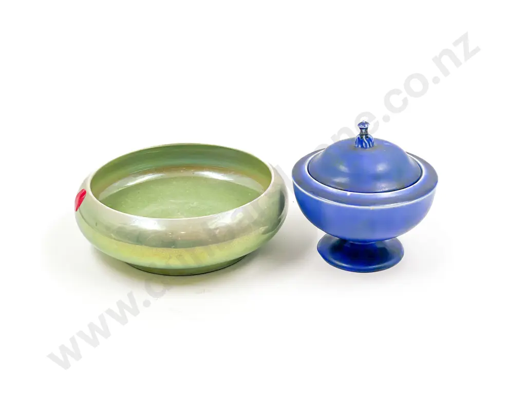 Moorcroft Green Lustre Bowl and Other Image 1++