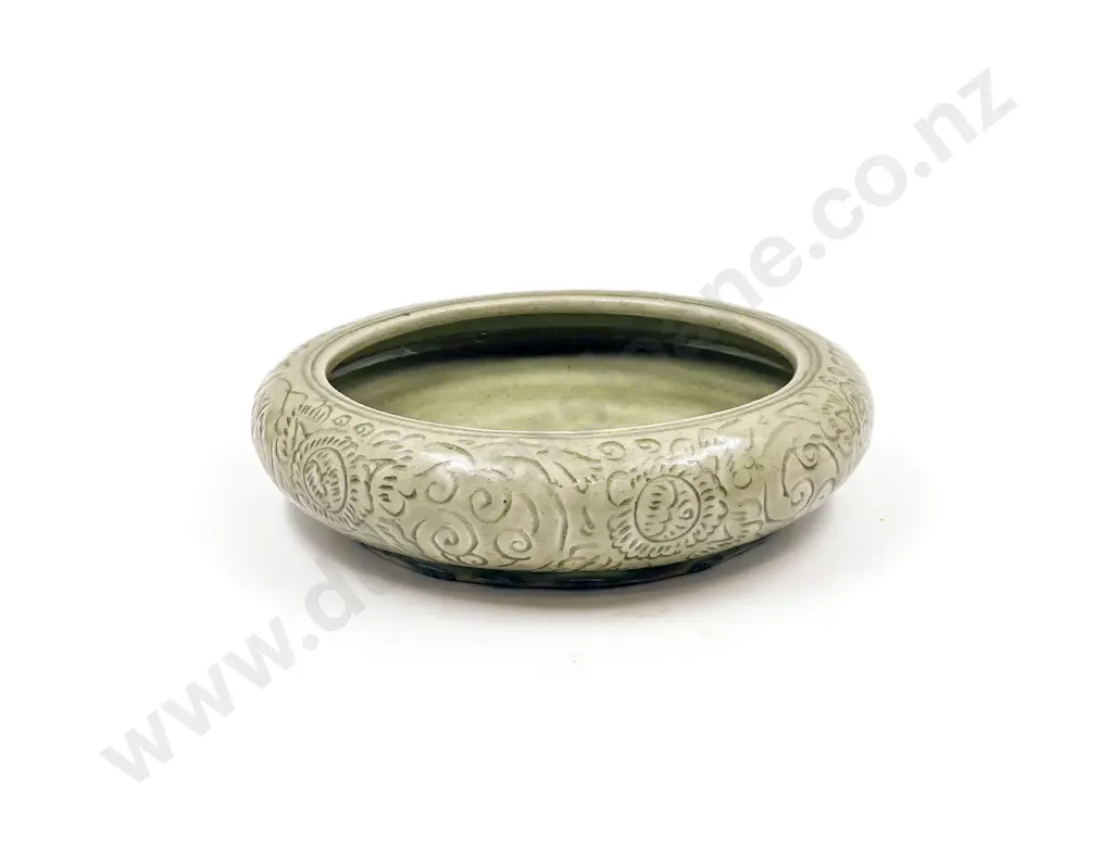 Large Celadon Glazed Chinese Squat Table Bowl Image 1++