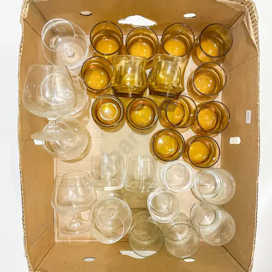 Two Boxes of Assorted Glassware